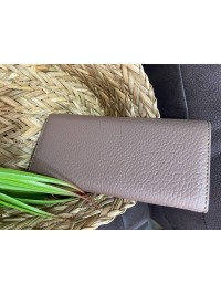 Жіночий гаманець з гладкою еко-шкіри кавового кольору 32482