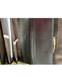 Жіночий гаманець з гладкою еко-шкіри чорного кольору 32485