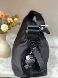 Жіноча повсякденна сумка через плече з еко-шкіри чорного кольору 32508