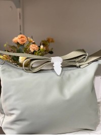 Жіноча повсякденна сумка через плече з еко-шкіри оливкового кольору 32509