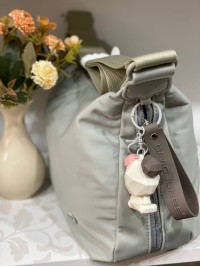 Жіноча повсякденна сумка через плече з еко-шкіри оливкового кольору 32509