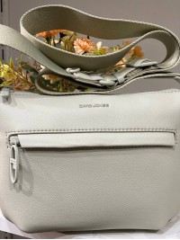 Жіноча базова сумка через плече з еко-шкіри оливкового кольору 32518