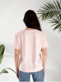 Жіноча футболка з малюнком рожевого кольору 32550
