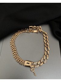 Браслет Ключик золотого кольору пряжка замок 32605