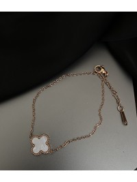 Браслет Конюшина двосторонній золотого кольору замок карабін 32611