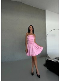Вечірня сукня міні рожевого кольору 32662