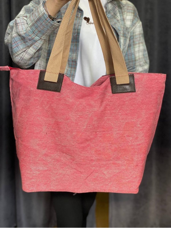 Жіноча містка сумка на плече червоного кольору 32745