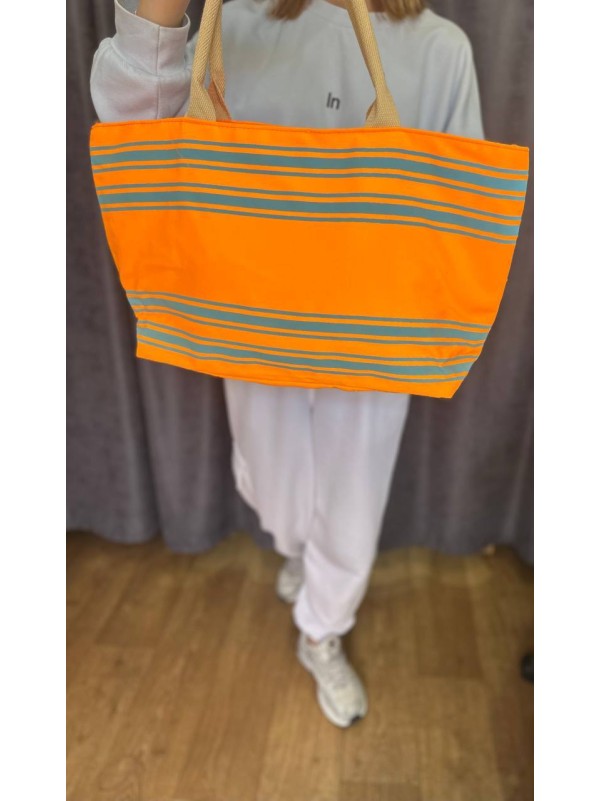 Жіноча містка сумка на плече помаранчевого кольору 32747