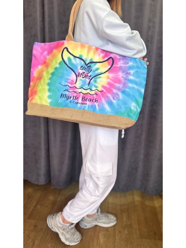 Жіноча пляжна сумка комбiнованого кольору 32751