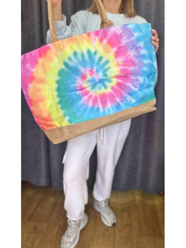 Жіноча пляжна сумка комбiнованого кольору 32751