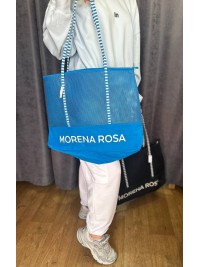 Жіноча сумка пляжна сітка синього кольору 32753