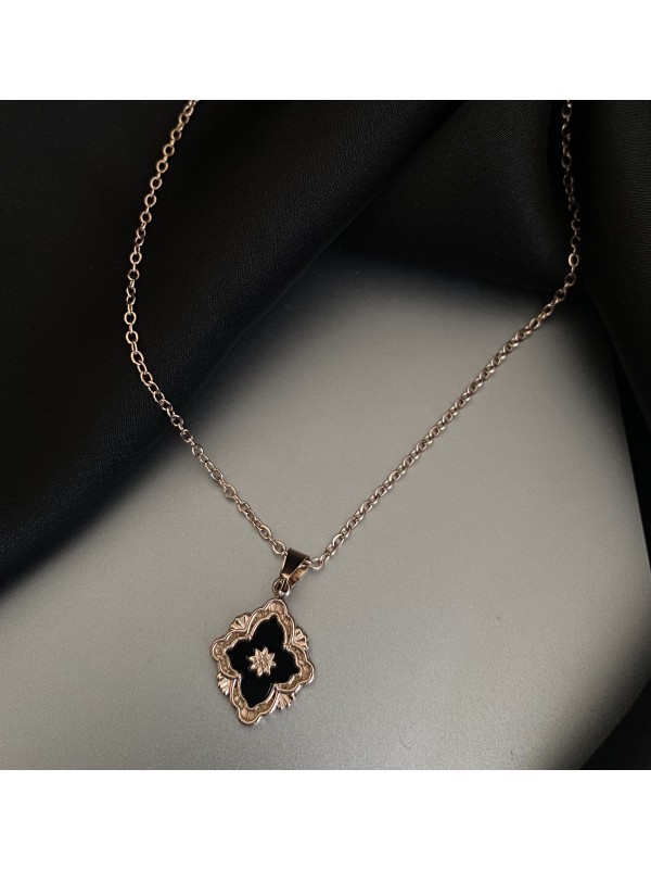 Кулон Квіточка з ланцюжком золотого кольору 32764