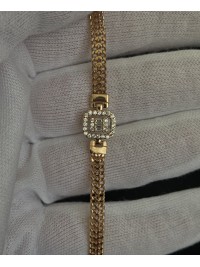 Браслет золотого кольору замок шарнір 32769