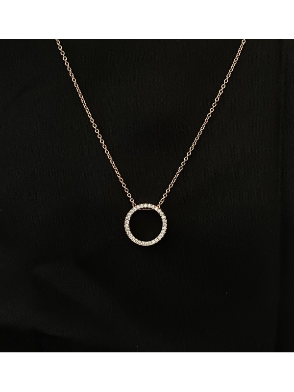 Підвіска Кільце з ланцюжком золотого кольору 32808