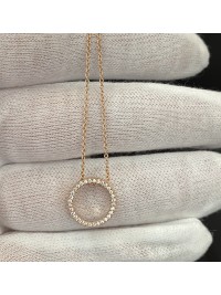 Підвіска Кільце з ланцюжком золотого кольору 32808