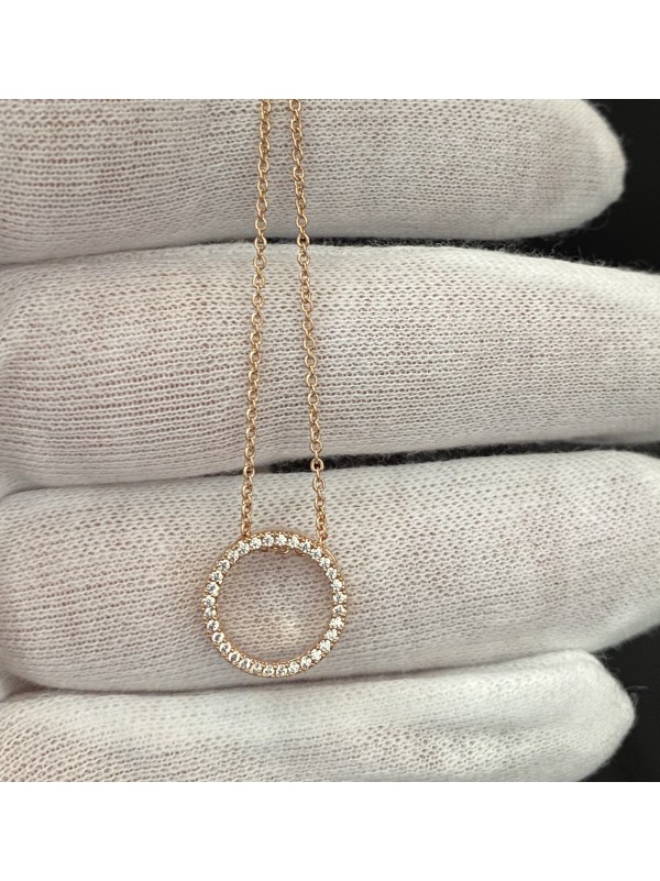 Підвіска Кільце з ланцюжком золотого кольору 32808