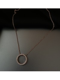 Підвіска Кільце з ланцюжком золотого кольору 32808