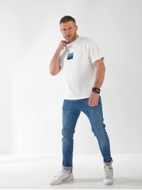 Джинси Maxon Straight чоловічі синього кольору 32970