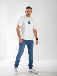 Джинси Maxon Straight чоловічі синього кольору 32970