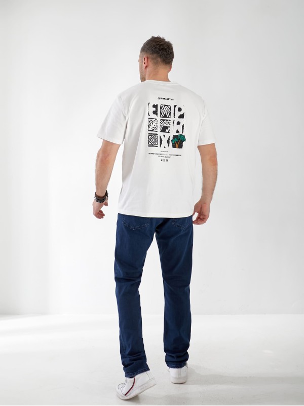 Джинси Antonie Straight чоловічі темно-синього кольору 32974