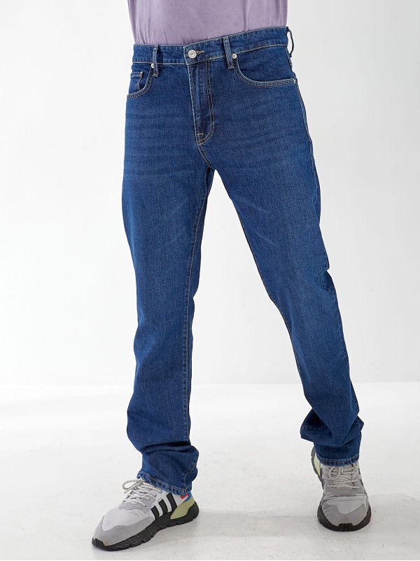 Джинси Antonie Straight чоловічі синього кольору 32975