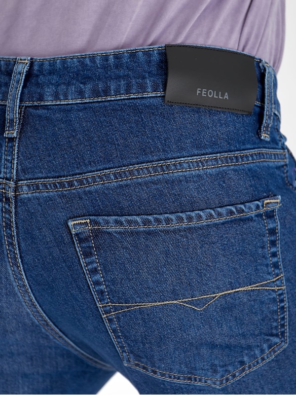 Джинси Antonie Straight чоловічі синього кольору 32975