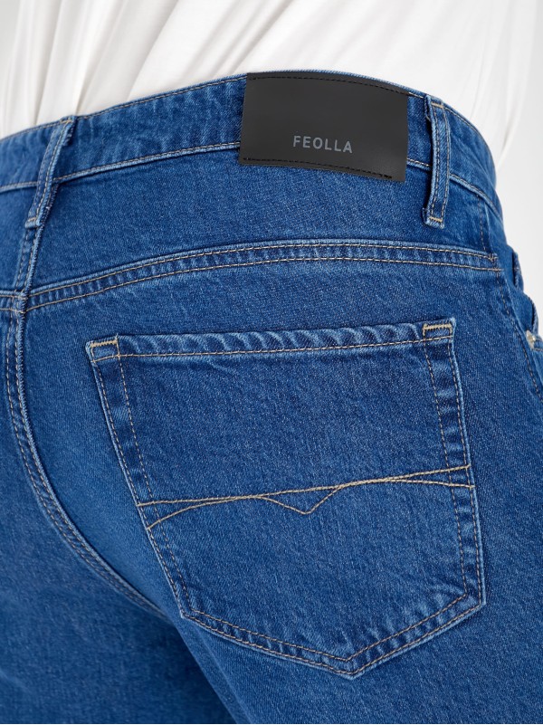 Джинси Antonie Straight чоловічі синього кольору 32982