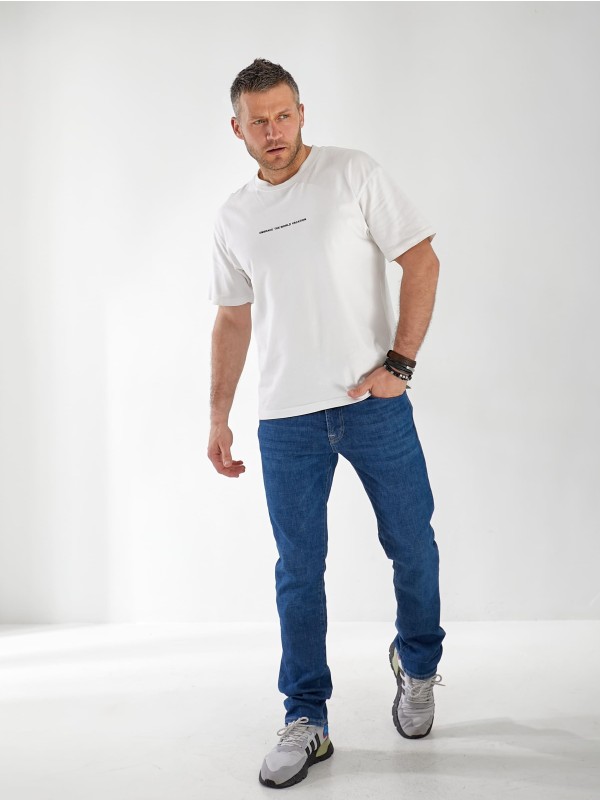 Джинси Madelen Straight чоловічі синього кольору 32983