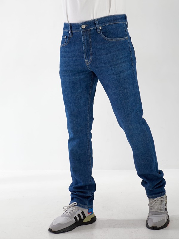 Джинси Madelen Straight чоловічі синього кольору 32983