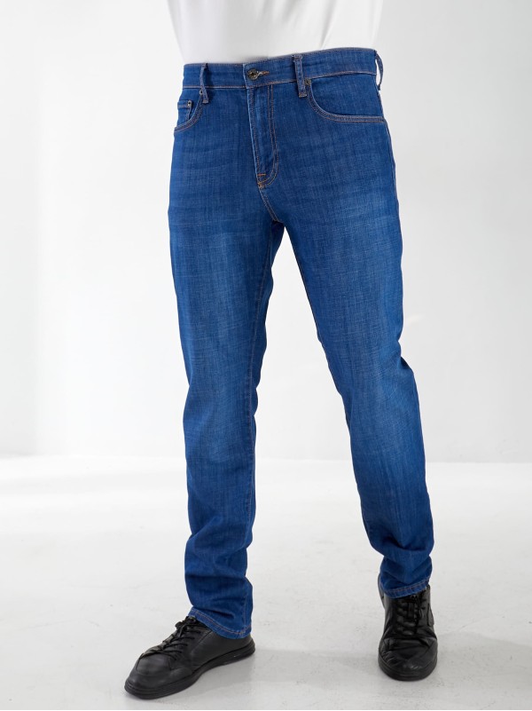 Джинси Keagen Straight чоловічі синього кольору 32986