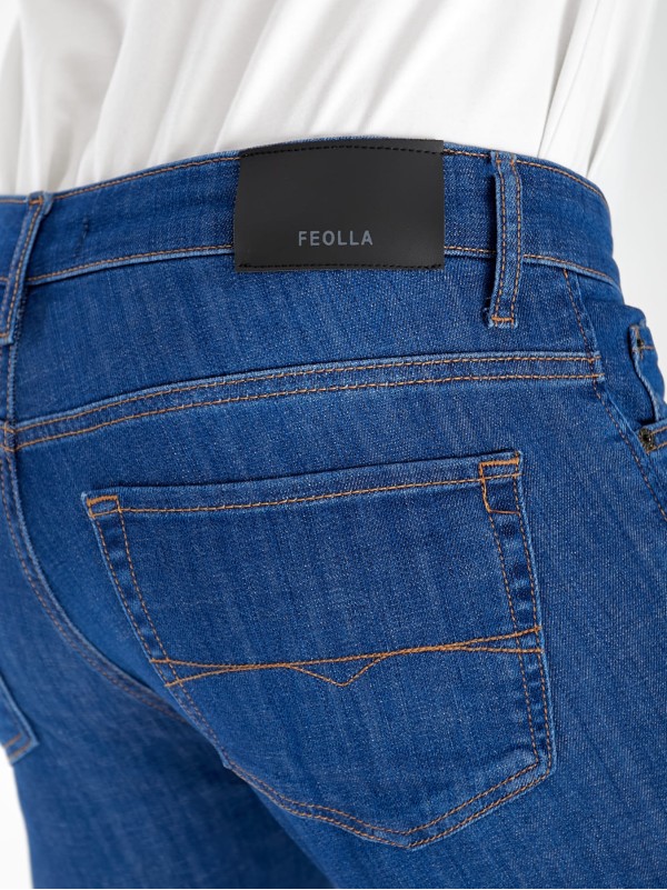 Джинси Keagen Straight чоловічі синього кольору 32986