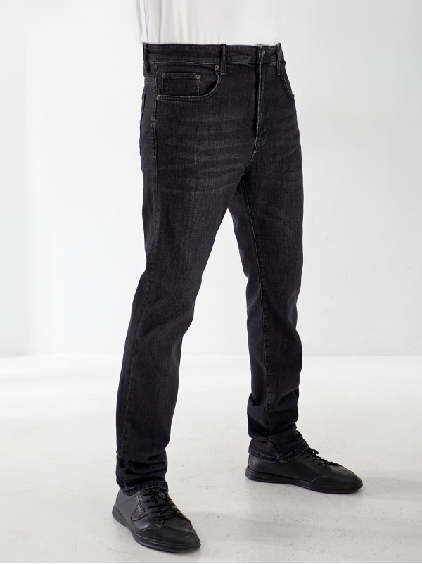 Джинси Gyan Straight чоловічі темно-сiрого кольору 32987