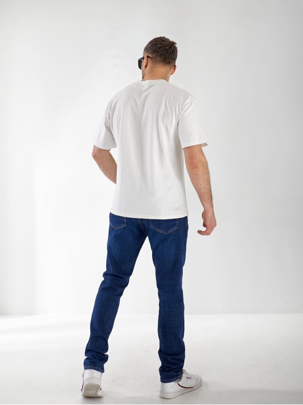 Джинси Lupin Straight чоловічі синього кольору 32994