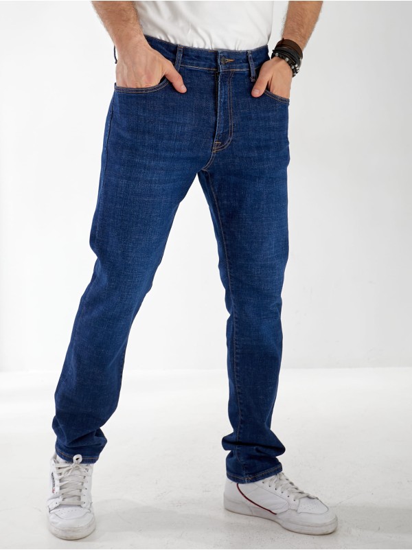 Джинси Lupin Straight чоловічі синього кольору 32994