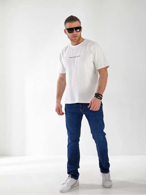 Джинси Lupin Straight чоловічі синього кольору 32994