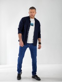 Джинси Journey Skinny чоловічі темно-синього кольору 32995