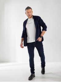 Джинси Maxen Skinny чоловічі темно-синього кольору 33027