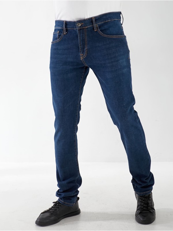 Джинси Marlin Skinny чоловічі темно-синього кольору 33031