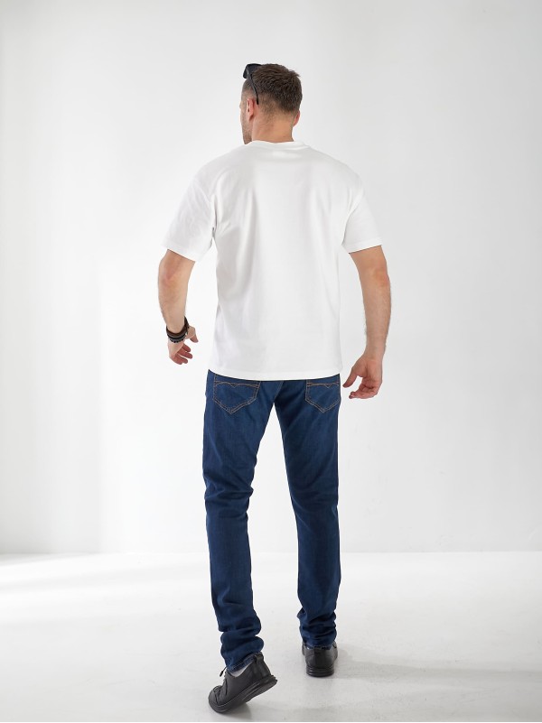 Джинси Marlin Skinny чоловічі темно-синього кольору 33031