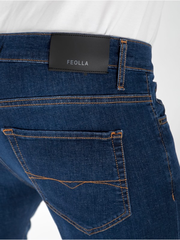 Джинси Marlin Skinny чоловічі темно-синього кольору 33031