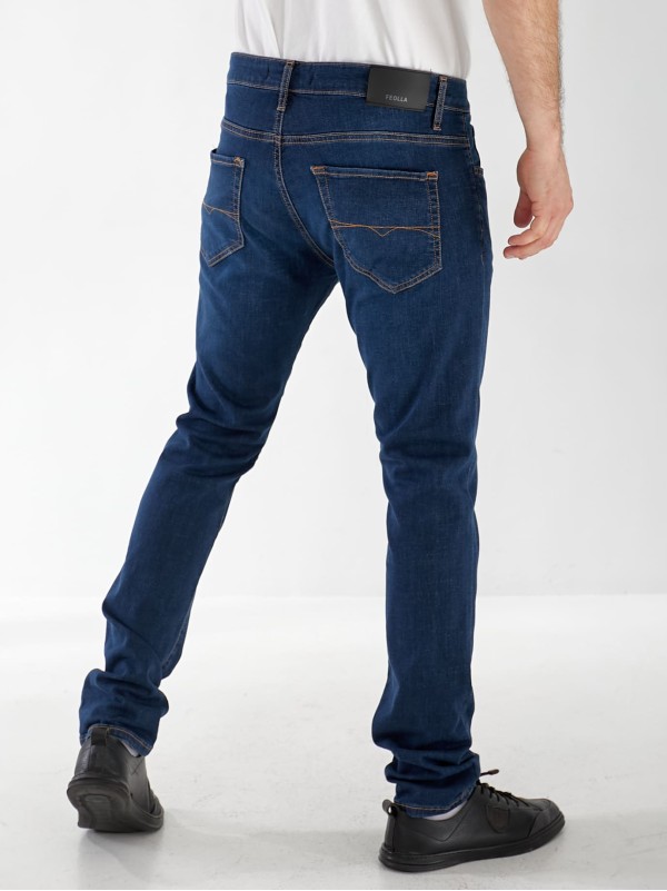 Джинси Marlin Skinny чоловічі темно-синього кольору 33031