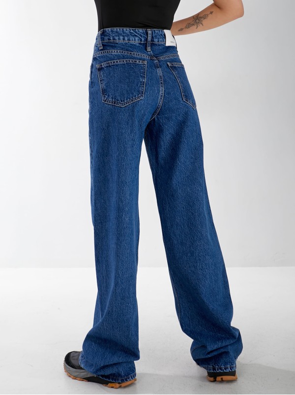 Джинси Malibu Wide leg жіночі світло-синього кольору 33039