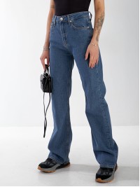 Джинси Minimal Wide leg жіночі  синього кольору 33043