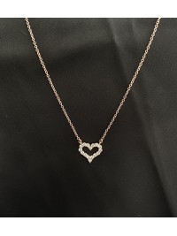 Підвіска Серце з ланцюжком золотого кольору 33044