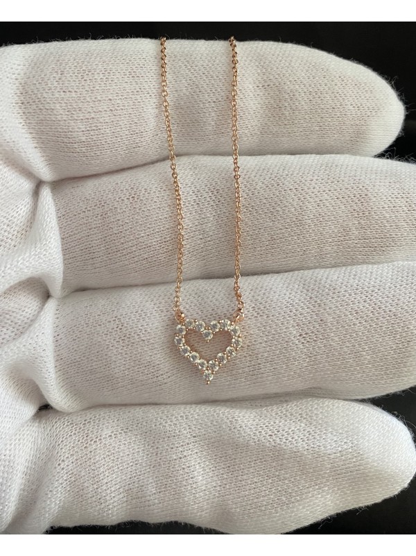 Підвіска Серце з ланцюжком золотого кольору 33044