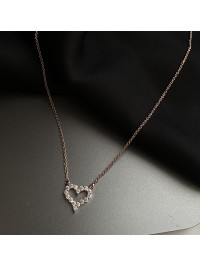 Підвіска Серце з ланцюжком золотого кольору 33044