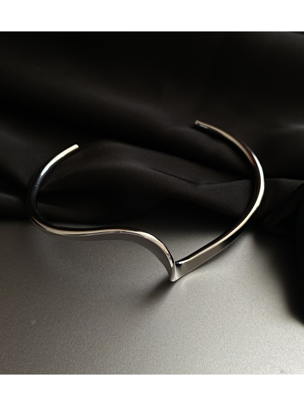 Браслет - манжет срібного кольору 33048