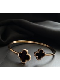 Браслет - манжет дві Конюшини золотого кольору 33050