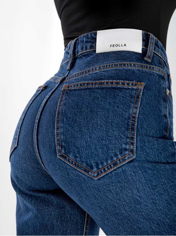 Джинси Xvaier Bootcut жіночі  синього кольору 33052