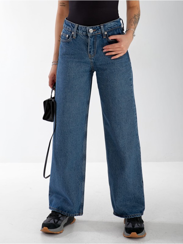 Джинси Everton Wide leg жіночі синього кольору 33058